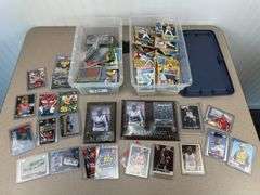 2 tubs of misc baseball, Nascar, basketball collector cards