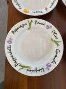 6 pasta bowls, 4 piece yellow bird plate set “Villeroy & Boch”