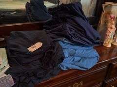 3 blankets, 3 sets of queen sheets, misc linens