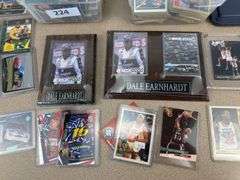 2 tubs of misc baseball, Nascar, basketball collector cards