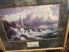 Thomas Kincaid framed print 22” x 26”