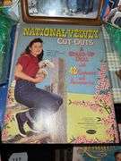 Disney tin box, Pocahontas pillow case, vintage cut out dolls, Home Improvement cast signed picture, easter grass