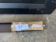 Black metal and glass fireplace door kit - New