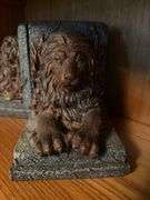 Pair of glass & pair of composite bookend