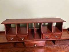 Double pedestal desk, sorter