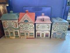 Lenox village canisters (some chips)