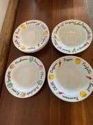 6 pasta bowls, 4 piece yellow bird plate set “Villeroy & Boch”