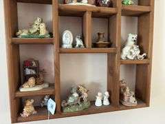 Wall shelf with figurines 22" x 30"