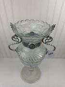 18” Glass Art Vase - Signed