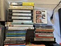 Large Primarily Jazz CD collection, pc printer, keyboard, power strip, Misc