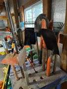 Yard tools w/ wood holder
