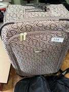 Liz Claiborne suitcase with rollers, large Adidas tote bag