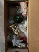 2 tubs of Christmas items