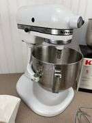 KitchenAid stand mixer with attachments