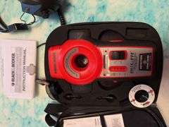 Black & Decker Bullseye, analog multi-meter, case, headphones, night lights