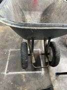 Dual wheel wheel barrow