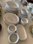 White dishes, Corning, Arzberg, Prisma
