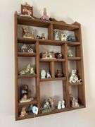 Wall shelf with figurines 22" x 30"