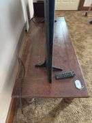 Solid wood coffee table 56" x 15" x 23"