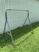 Wooden swing with stand