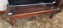 Solid wood coffee table 56" x 15" x 23"