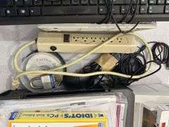 Large Primarily Jazz CD collection, pc printer, keyboard, power strip, Misc