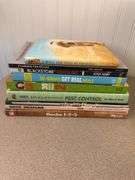 Misc books, vintage and new apple corer, tubberware bowl
