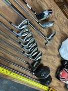 Callaway golf set, balls, and misc clubs drivers