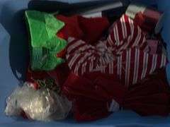 2 tubs of Christmas items