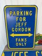 4 metal collector signs - nascar jeff gordon, corvette