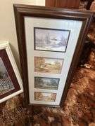 2 framed pictures
