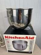 KitchenAid stand mixer with attachments
