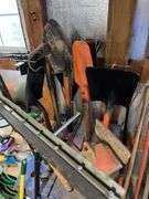 Yard tools w/ wood holder