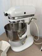 KitchenAid stand mixer with attachments