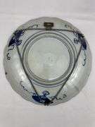 Antique Asian inspired 11” vase and wall plate