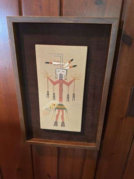 Navajo sand painting 12” x 18”