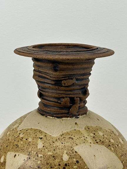 Studio Pottery Vase by K. Freeman