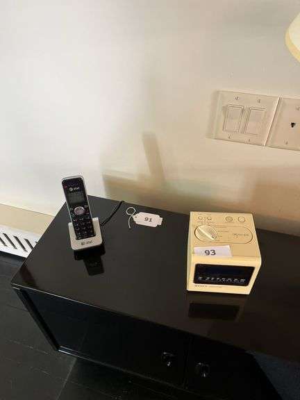 Sony dream bar alarm clock radio, books