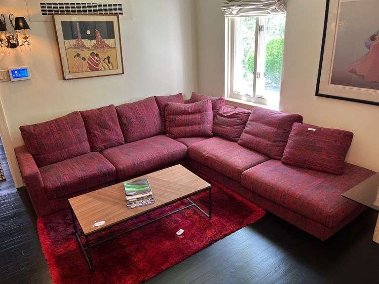 Roche Bobois Sectional Sofa, original fabric image