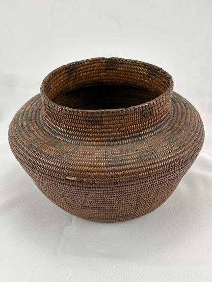 Coiled Native American Basket
