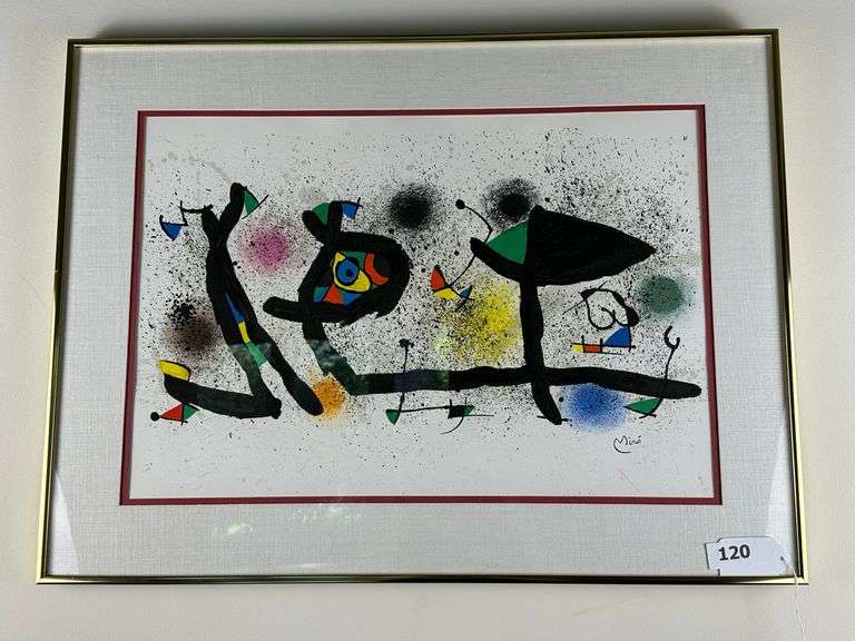 Joan Miro lithograph 30"x23” image