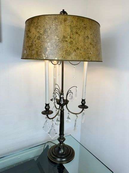 Pair of Vintage 39” Stiffel 3 bulb lamps
