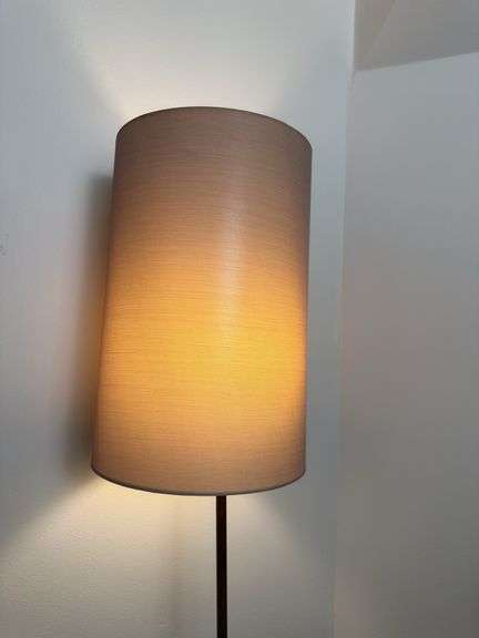 Minimalist Floor Lamp with Drum Shade with floor dimmer