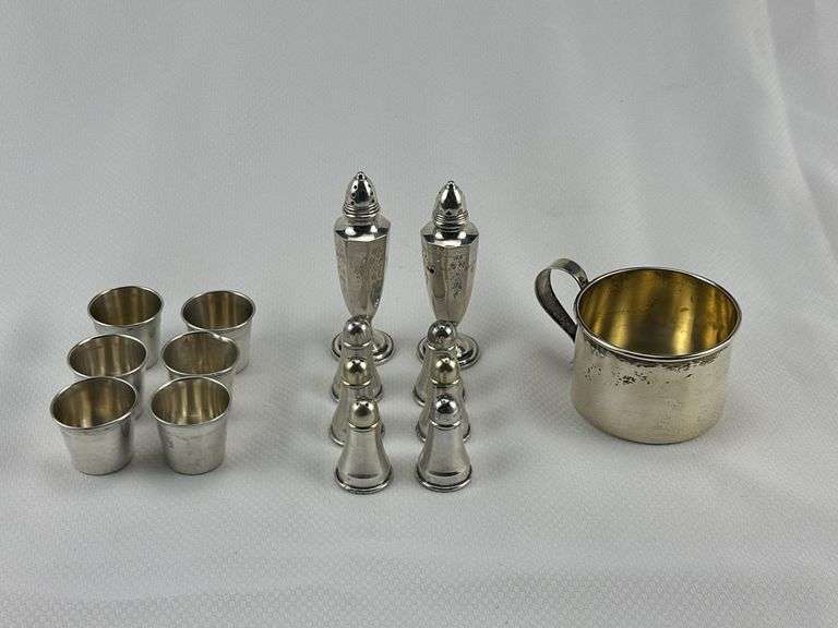 Sterling Silver - S/P shakers, misc