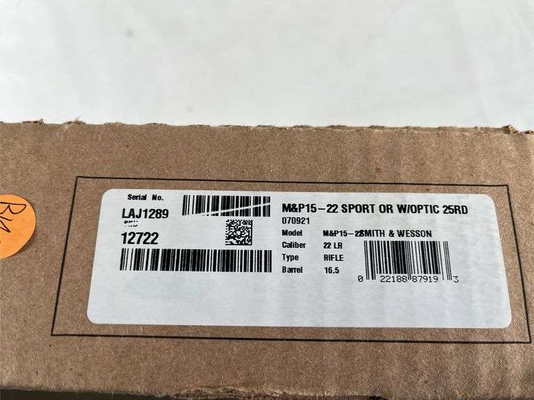 S & W  22 LR  M&P 15-22  LAJ1289  Red Dot Sight