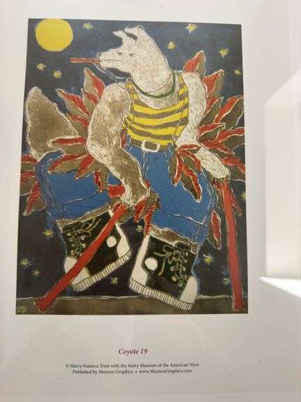 Coyote 19 matted print. 17 x 20”