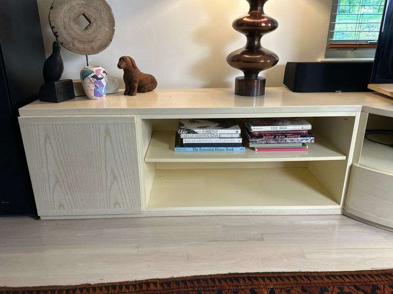 Roche Bobois Modular White Oak Media Console
