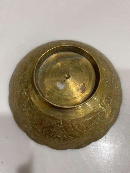 Copper vases, ash trays