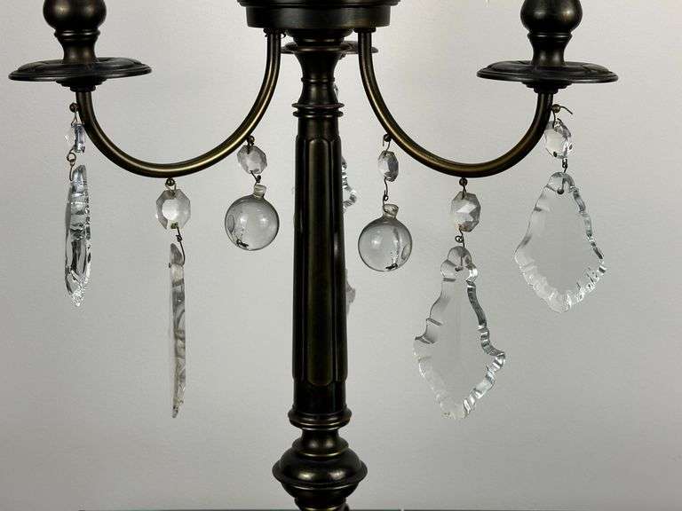 Pair of Vintage 39” Stiffel 3 bulb lamps