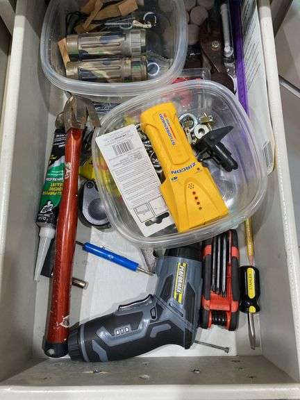 3 drawers of tools and miscellaneous